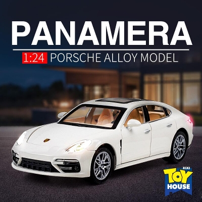 Picture of Porsche Panamera Diecast Alloy Car 1:24 Vehicles 6 open Metal Car Model Car Sound Light Toys For Gift