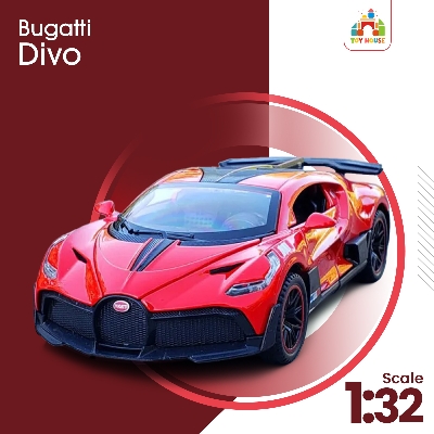 Picture of Bugatti Divo Diecast Alloy Car 1:32 Vehicles Metal Car Model Car Sound Light Toys For Gift