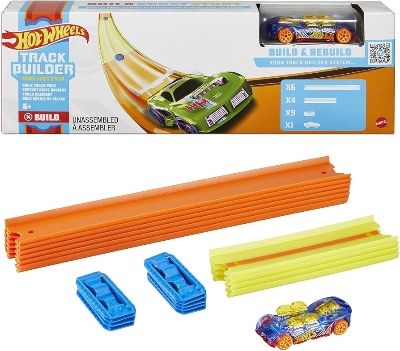 Picture of Hot Wheels Track Builder Unlimited Track Pack Set with 1 Hot Wheels Car Racing Track for Children from 6 Years