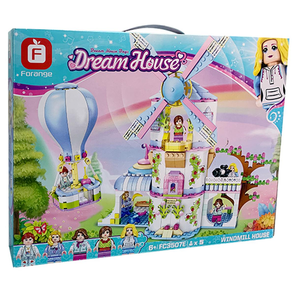 Picture of 620 PCS  Dream House Building Blocks Creative Construction Toys for Kids with 5 Miniature Figures