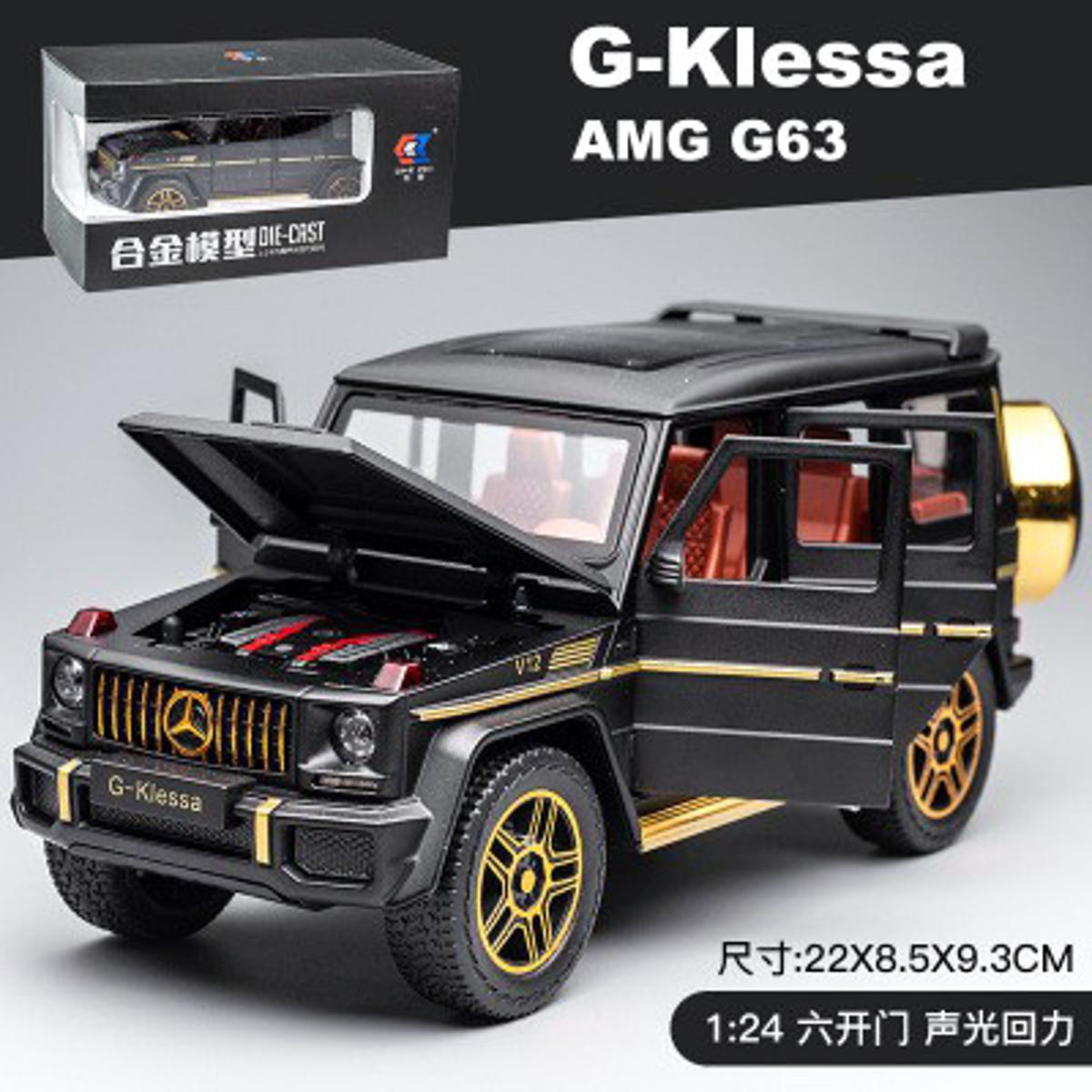 Picture of CHE ZHI 1:24 Mercedes Benz AMG G63 G-Klessa Diecasts Alloy Car Luxurious Simulation Toy Vehicles Metal Car 6 Doors Open Model Car Sound Light Toys For Gift