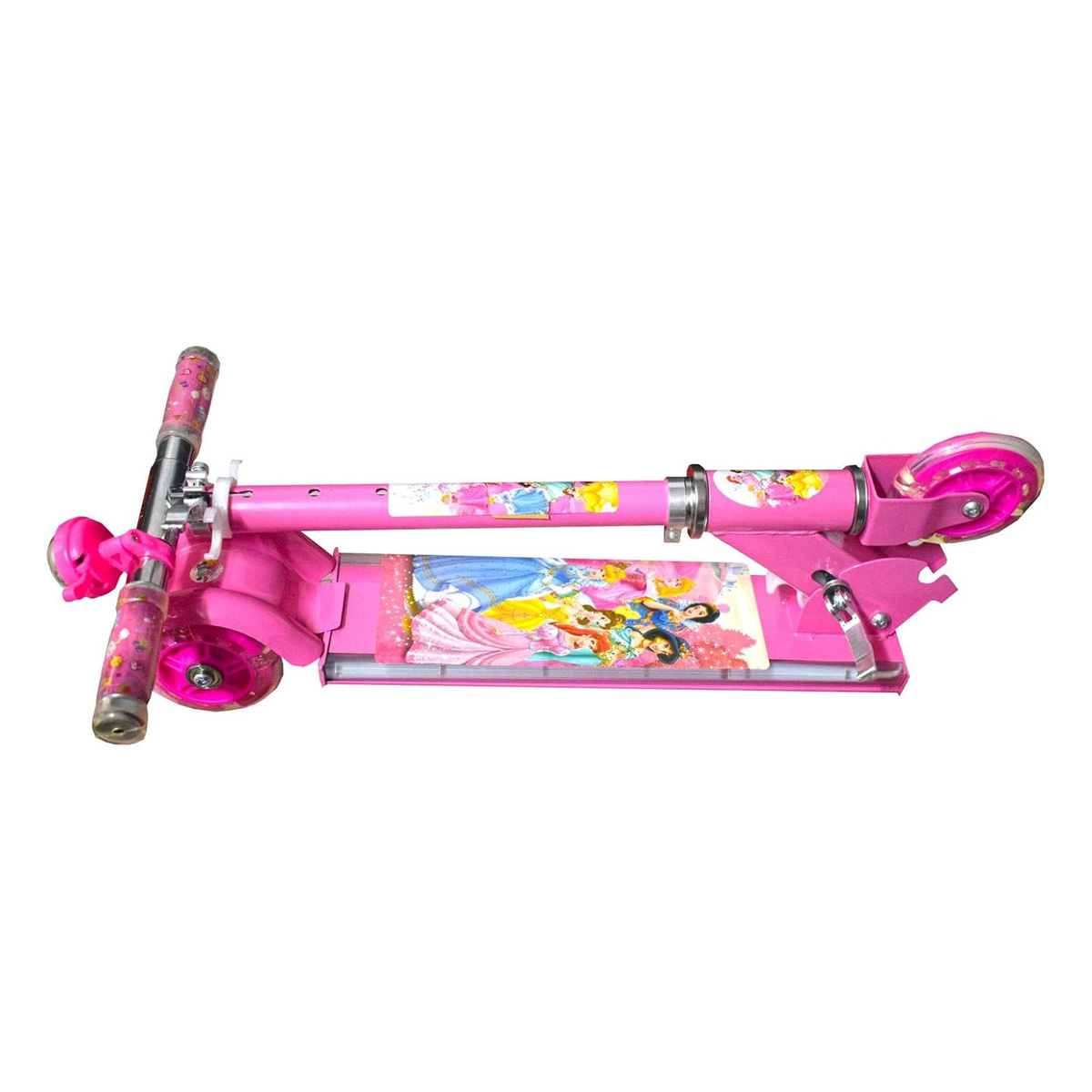 Picture of 2009A Model Kick Scooter Lionman 3 Wheels Lighting System Scooter with Ring Bell for Kids - Blue and Pink