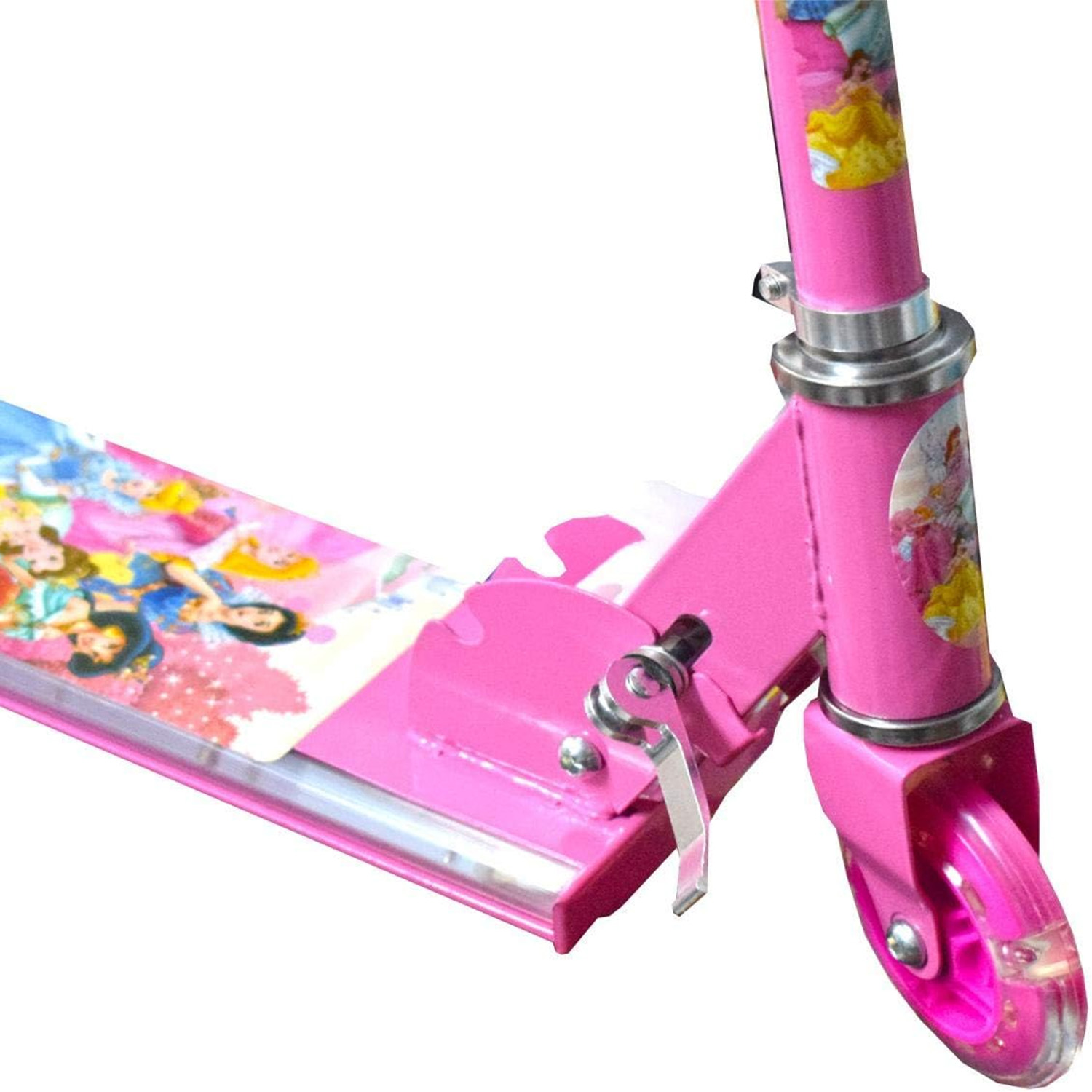 Picture of 2009A Model Kick Scooter Lionman 3 Wheels Lighting System Scooter with Ring Bell for Kids - Blue and Pink