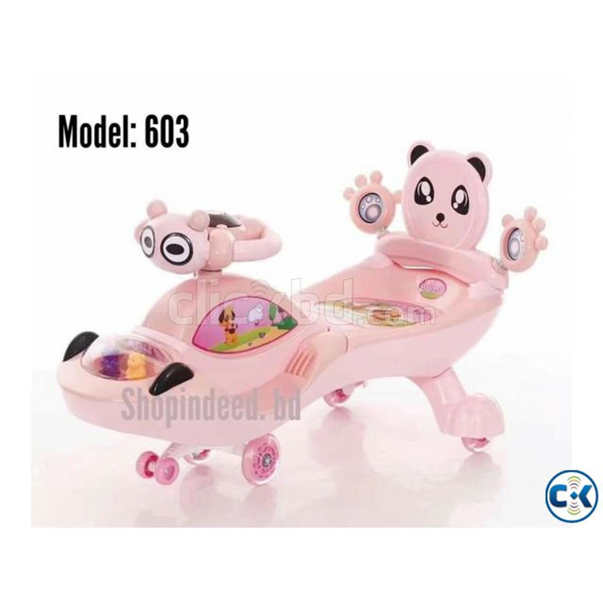 Picture of Baby Swing Car - Bule 603-1 Blue, Yellow, Pink, Green