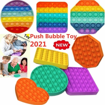 Picture of Push Pop Pop Bubble Fidget Sensory Toy Stress Relief Kid Tiktok Game School Fun
