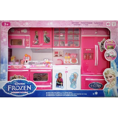 Picture of Baby New Toys Frozen Cartoon Figured Battery Operated Modern Dream Kitchen Set (Model No- QF26210FR)