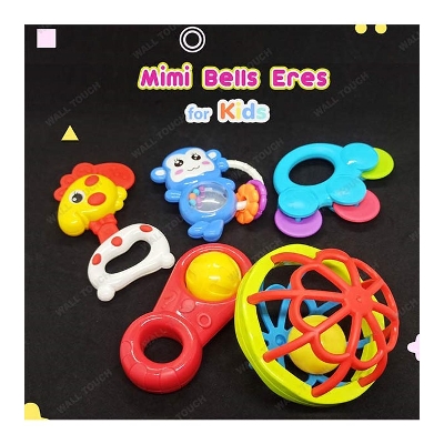Picture of Five Pcs MIMI BELL ERES For New Born Baby Rattle & Teether