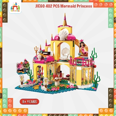 Picture of JIEGO 402 PCS Mermaid Princess Lego Set Toy House Building Blocks Creative Construction Toys for Girls & Boys