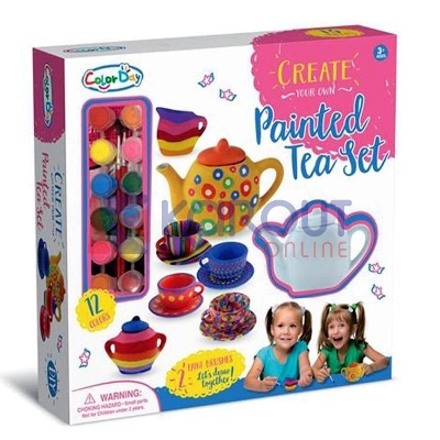 Picture of DIY Create Your Own Painted Tea Set Toy for Kids Creative Artistic Toy For Kids