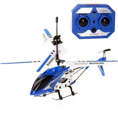 Picture of LS-222 RC Helicopter with Gyro Infrared 3.5 Channels Remote Control Helicopter Airplane Indoor Outdoor for Boys And Girls- Blue