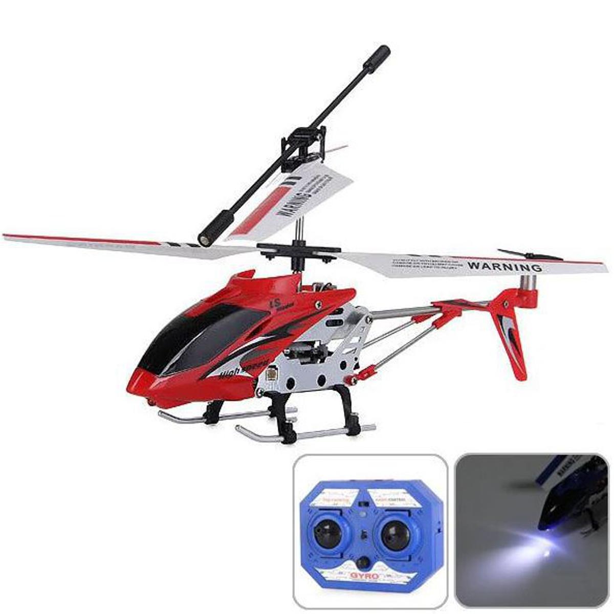 Picture of LS-222 RC Helicopter with Gyro Infrared 3.5 Channels Remote Control Helicopter Airplane Indoor Outdoor for Boys And Girls- Red