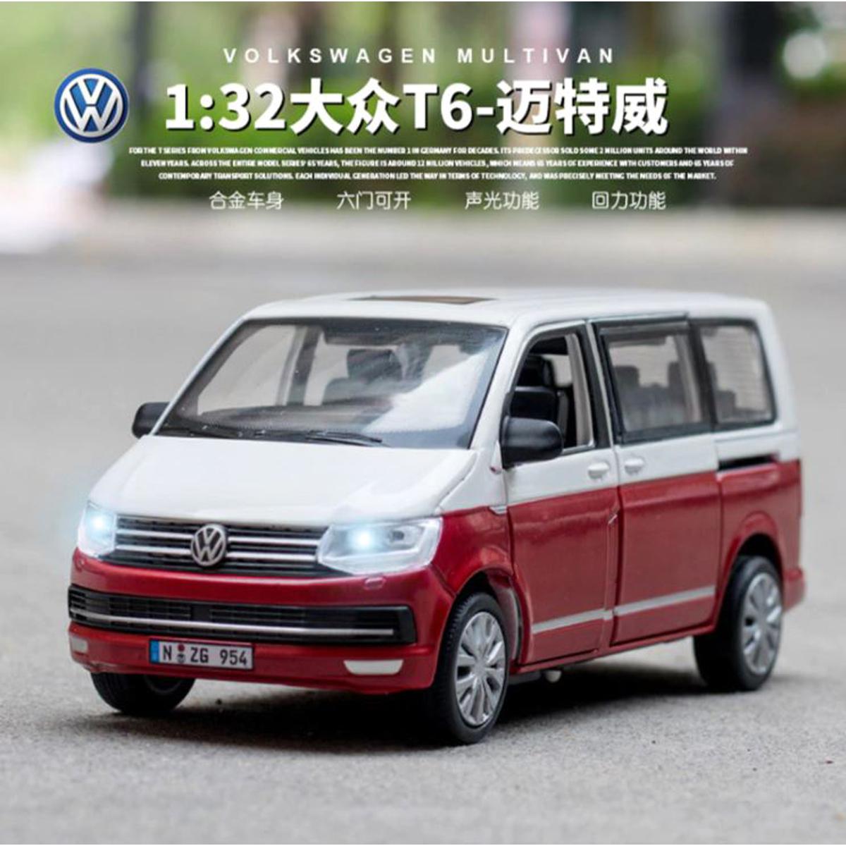 Picture of 1:32 Volkswagen Multivan T6 SUV Diecast Car Alloy Vehicles Car Model Metal Toy Model Pull back Sound Light Special Edition