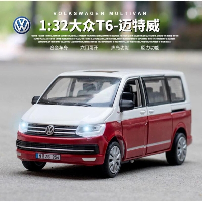 Picture of 1:32 Volkswagen Multivan T6 SUV Diecast Car Alloy Vehicles Car Model Metal Toy Model Pull back Sound Light Special Edition