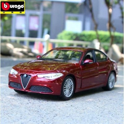 Picture of Bburago 1:24 2016 Alfa Romeo Stelvio sports car Diecast Alloy Car Model Vehicle Metal Toy Model Pull back Racing Car