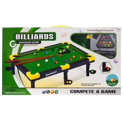 Picture of Children mini billiards toy snooker game toy pool table flocking for gift