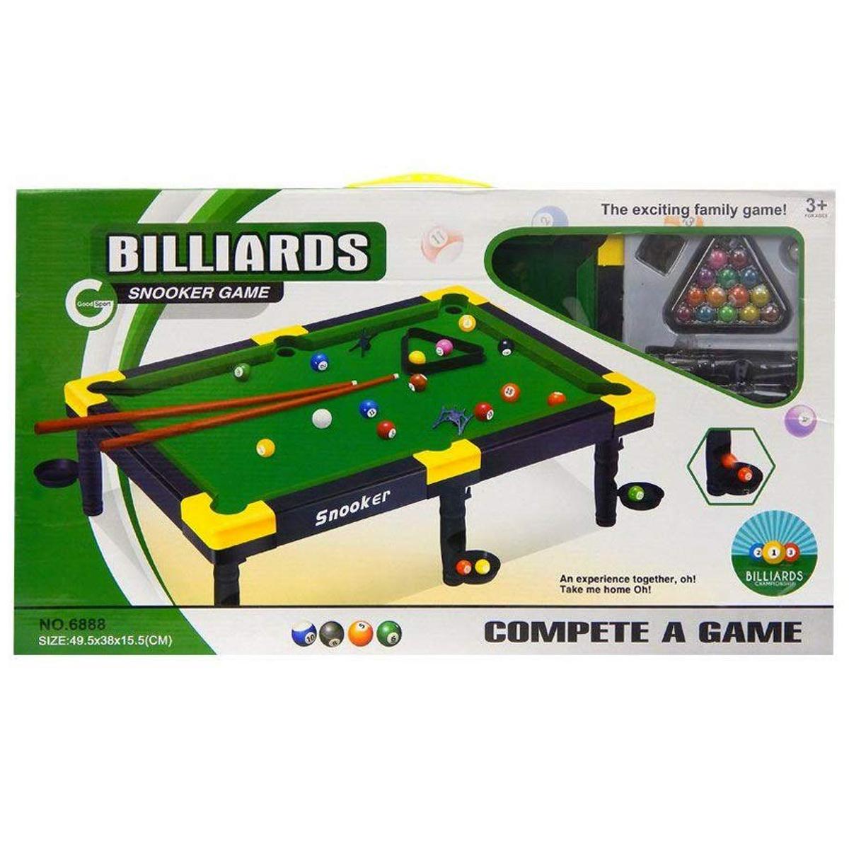 Picture of Children mini billiards toy snooker game toy pool table flocking for gift