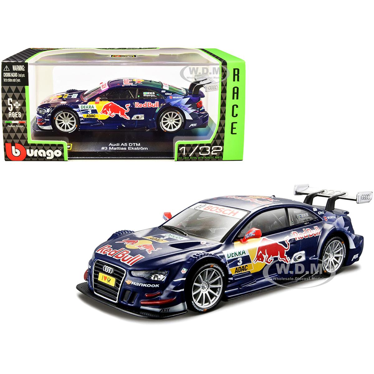 Picture of Bburago 1:32 Audi A5 DTM Diecast Model Car #3 Mattias Ekstrom #9 Mike Rockenfeller Diecast Model Racing Car NEW IN BOX