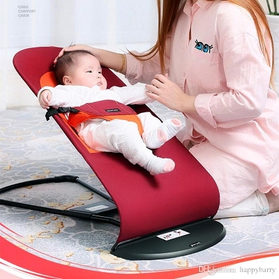 Picture of Baby Bouncer Chair Folding Soft Seat Safety Automatic Rocking Feel Merriment And Fun - Washing Machine Cover