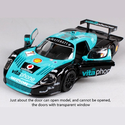 Picture of 1:24 Bburago Maserati MC12 Racing Diecast Alloy Car Model Vehicle Metal Toy Model Pull back Sound Light Racing Car