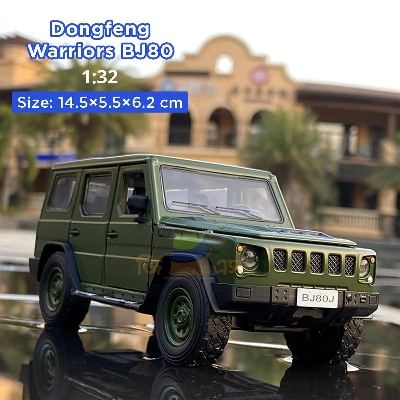 Picture of 1:32 Dongfeng Warriors BJ80 Off-road SUV  Car Toy Vehicles Metal Car 6 Doors Open Model Car Sound Light Available  For Children Gift
