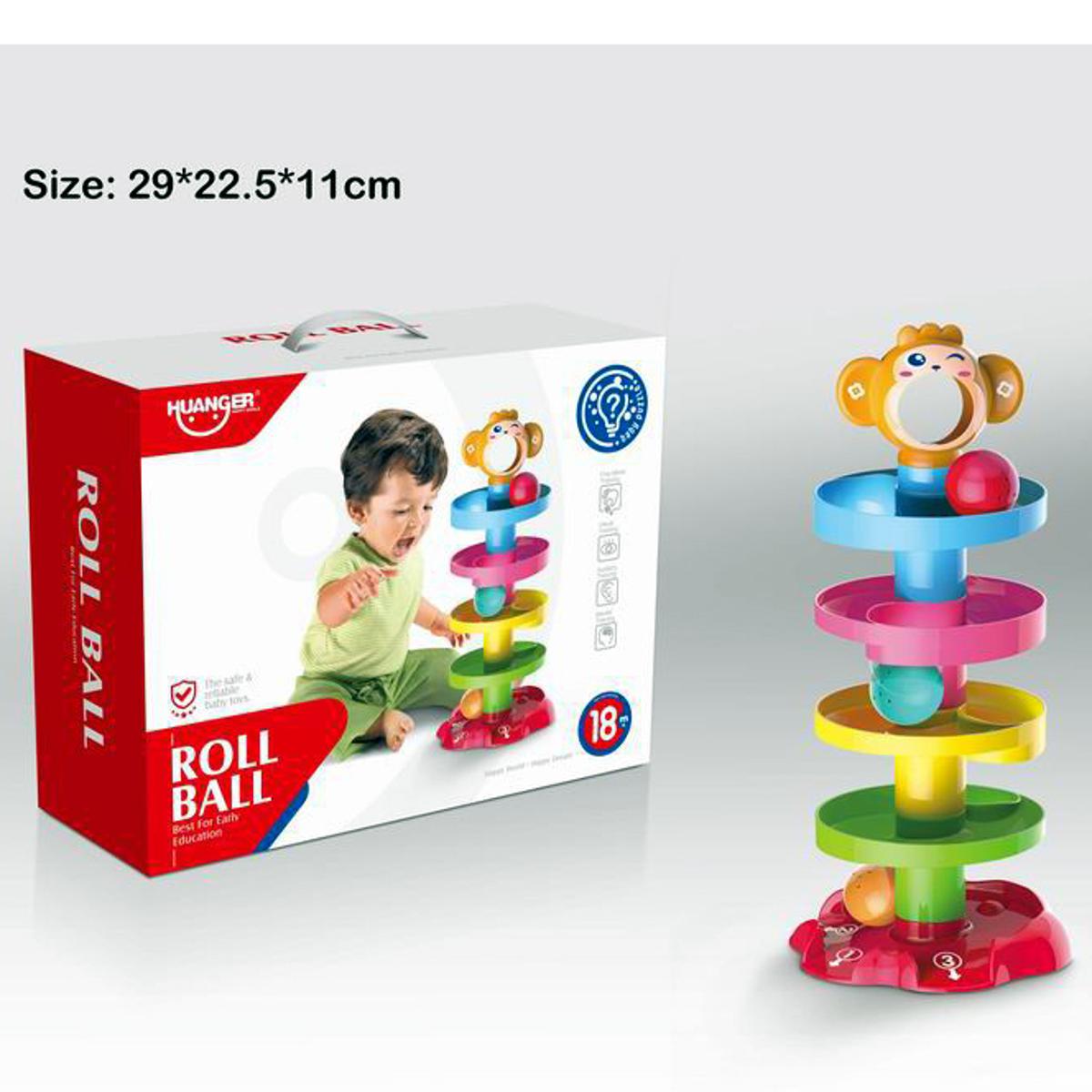 Picture of Roll Ball Toy for Kids 5 Layer Ball Drop and Roll Swirling Tower for Baby and Toddler Development Educational Toys