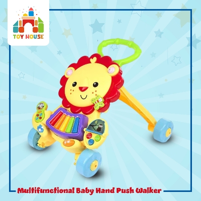 Picture of Baby Walker Multifunctional Baby Hand Push Walker with Music Light and Toys