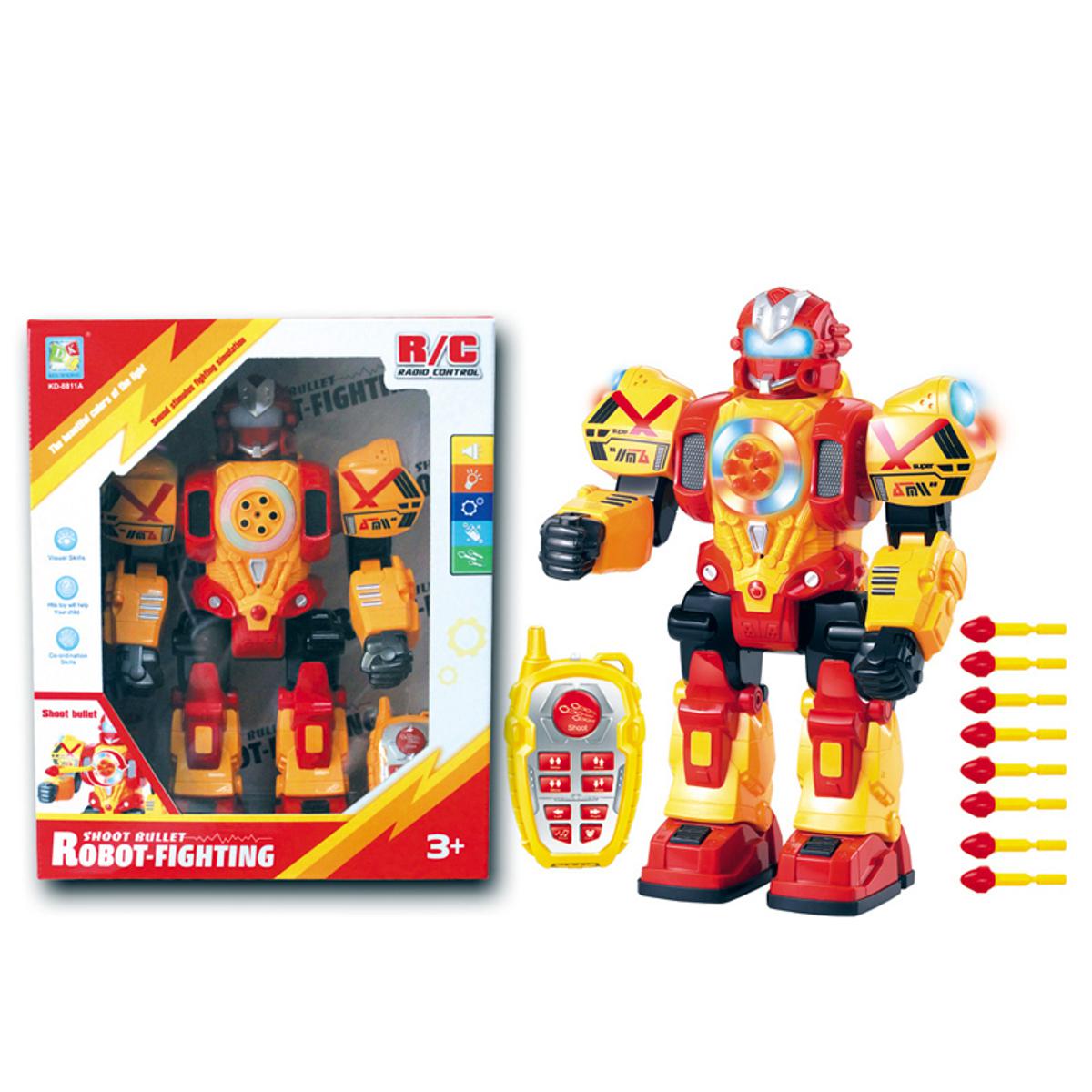 Picture of New RC Robot Toy for Kids Shoot Missile Bullet RC Remote Control Flighting Robot Action Figures