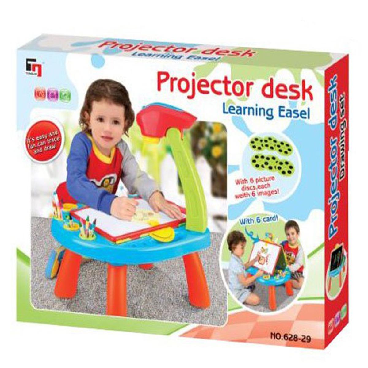 Picture of Kids projector drawing toys with light Wordpad Magnetic Alphabet numbers White & Blackbord for writing