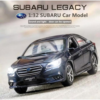 Picture of 1:32 Subaru Legacy Diecasts Car Toy Vehicles 6 Open Metal Car Model Sound Light Collection Car Toys For Children Gift