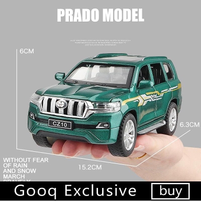 Picture of 1:32 Toy Car TOYOTA LAND CRUISER Prado Metal Toy Alloy Car Diecasts Toy Vehicles Car Model 6 Doors Can Opened Toys For Children