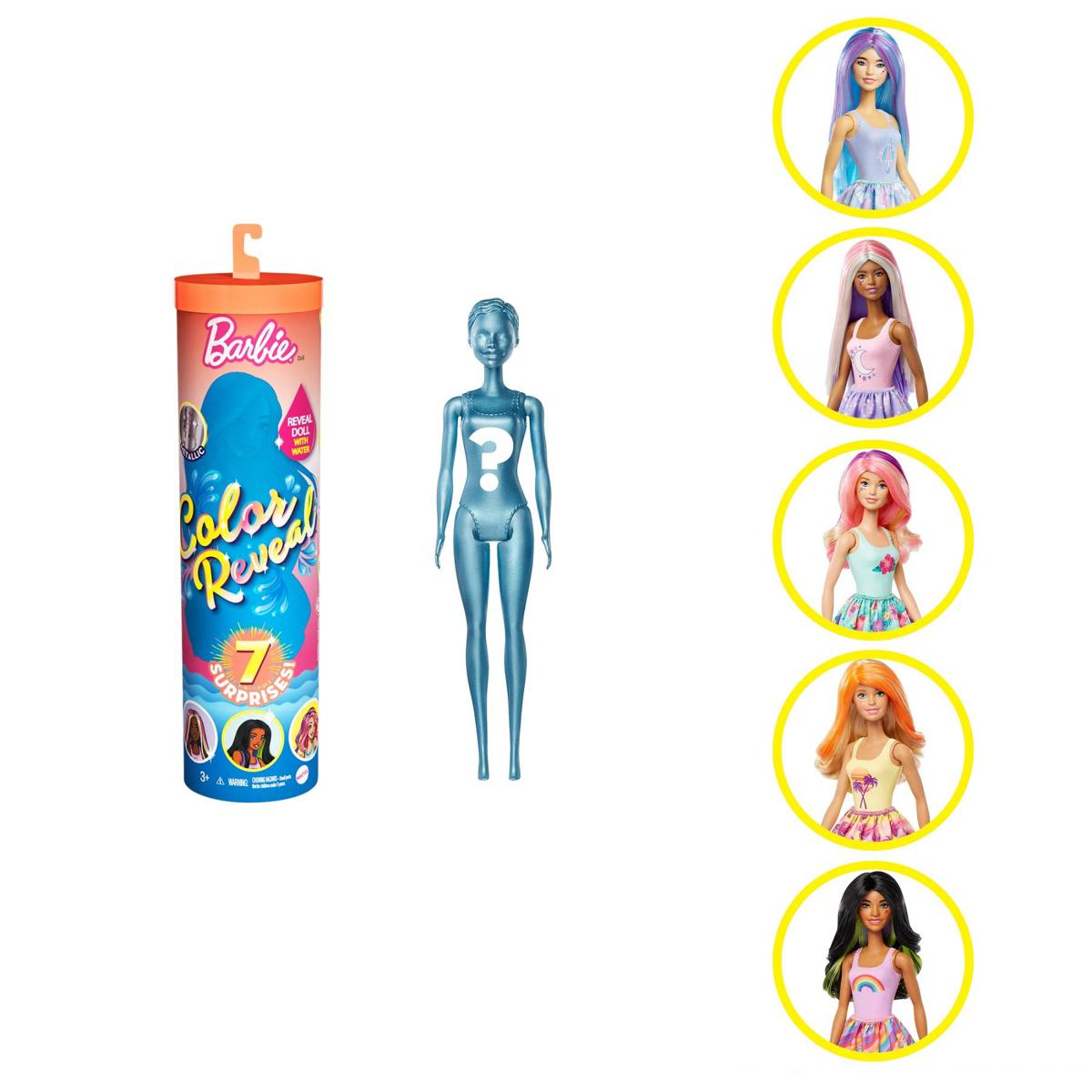 Picture of Barbie Color Reveal Doll with 7 Surprises