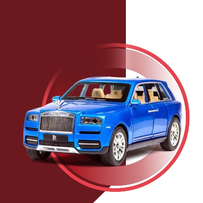 Picture of 1:24 Rolls Royce Cullinan Diecast Metal Car Luxury SUV Alloy Model Car Simulation Sound Light Pull Back Car Toy For Kids Gift