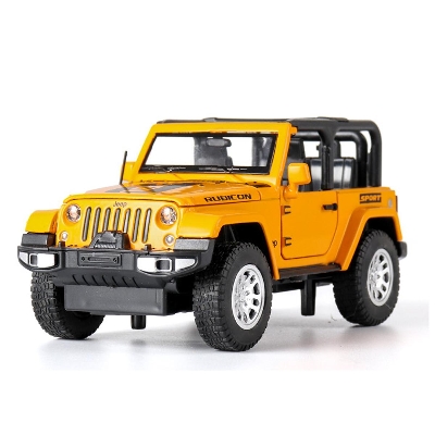 Picture of 1:32 High Simulation Jeep Wrangler Rubicon 1941 convertible Diecast Car sound and light alloy car model children's off-road vehicle model Car