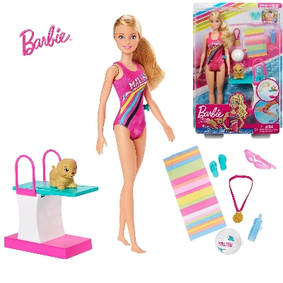 Picture of Barbie Dreamhouse Adventures Swim ‘n Dive Doll and a Sweet Puppy with Accessories!