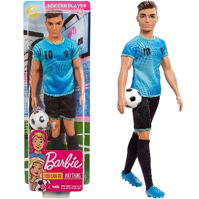 Picture of Barbie Careers Ken Soccer Player Doll 12 inch long with a Football!
