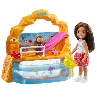 Picture of Barbie Chelsea Aquarium Barbie Dress Up Doll Set for Kids