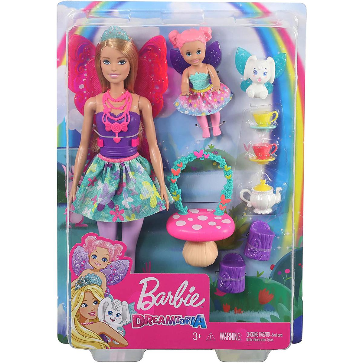 Picture of Barbie Dreamtopia Tea Party Playset with Fairy Doll and Accessories (MATTEL)