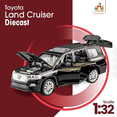 Picture of Toyota land cruiser diecast 1: 32 খেলনা গাড়ি বেইজিং জিপ মেটাল কার অ্যালোয় গাড়ির মডেল wolf warriors - car toy