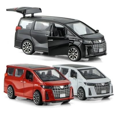 Picture of Die-Cast Metal Car Toyota Alphard 1:32 Scale Alloy Car Model Light Sound Music Toys For Perfect Gift