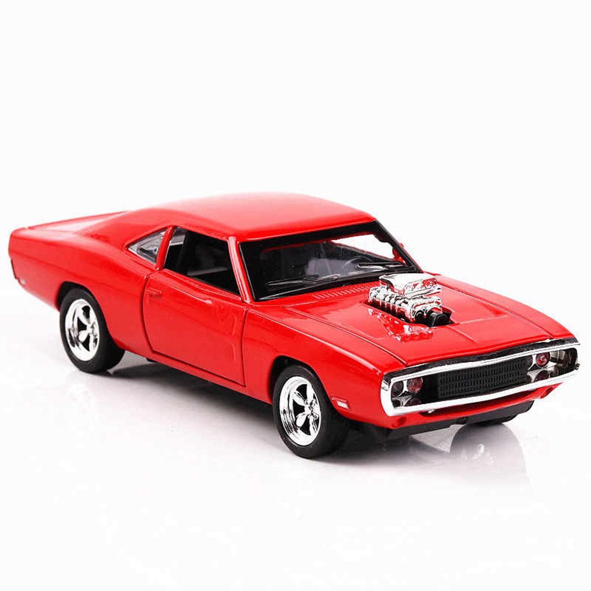 Picture of Diecast Mini Auto 1:32 Dodge Charger The Fast And The Furious Alloy Car Metal Car Die Cast Models Kids Toys For Children Classic  Red