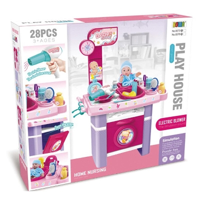 Picture of Kids Doctor Set Nursing Set 28 Pcs 72Cm Long Pretend Play With Electric Hair Dryer And Christmas Doll