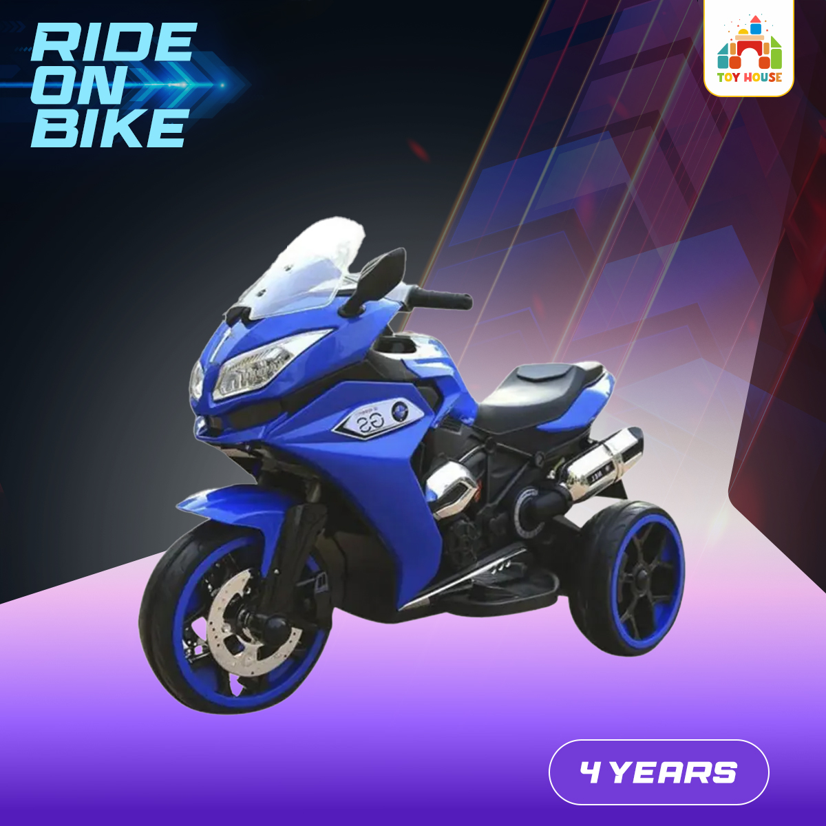 Picture of Baby Ride On Bike Kids GS Rechargeable - Blue