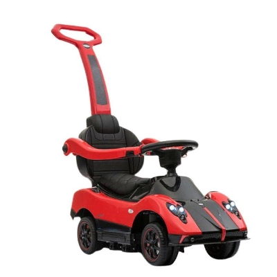 Picture of Kids Ride On Licensed Pagani Zonda Push Car With Pull Handle - Red