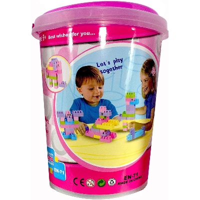 Picture of Building Blocks For Kids Bucket System 184 Pc'S Multi-Color  Blocks