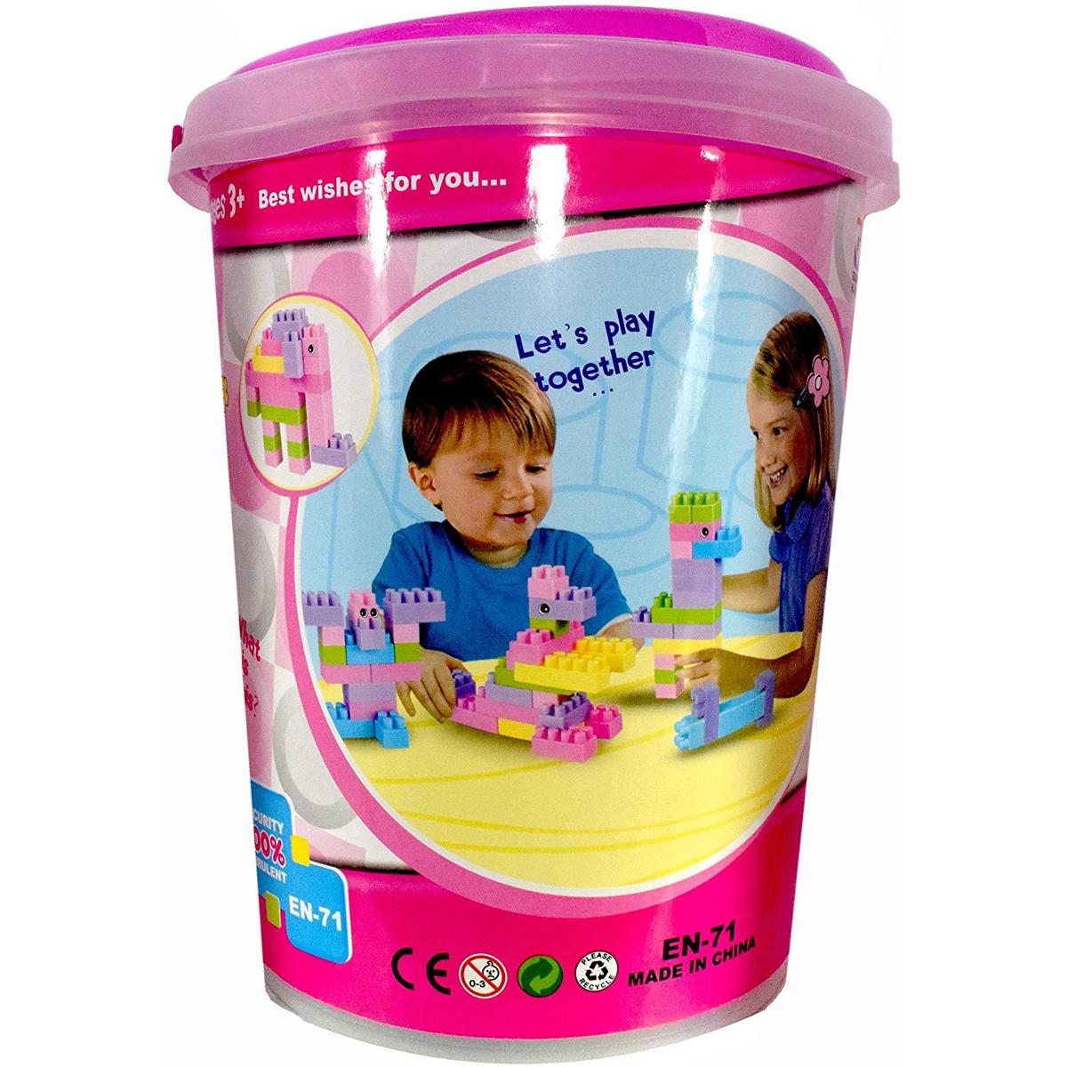 Picture of Building Blocks For Kids Bucket System 184 Pc'S Multi-Color  Blocks