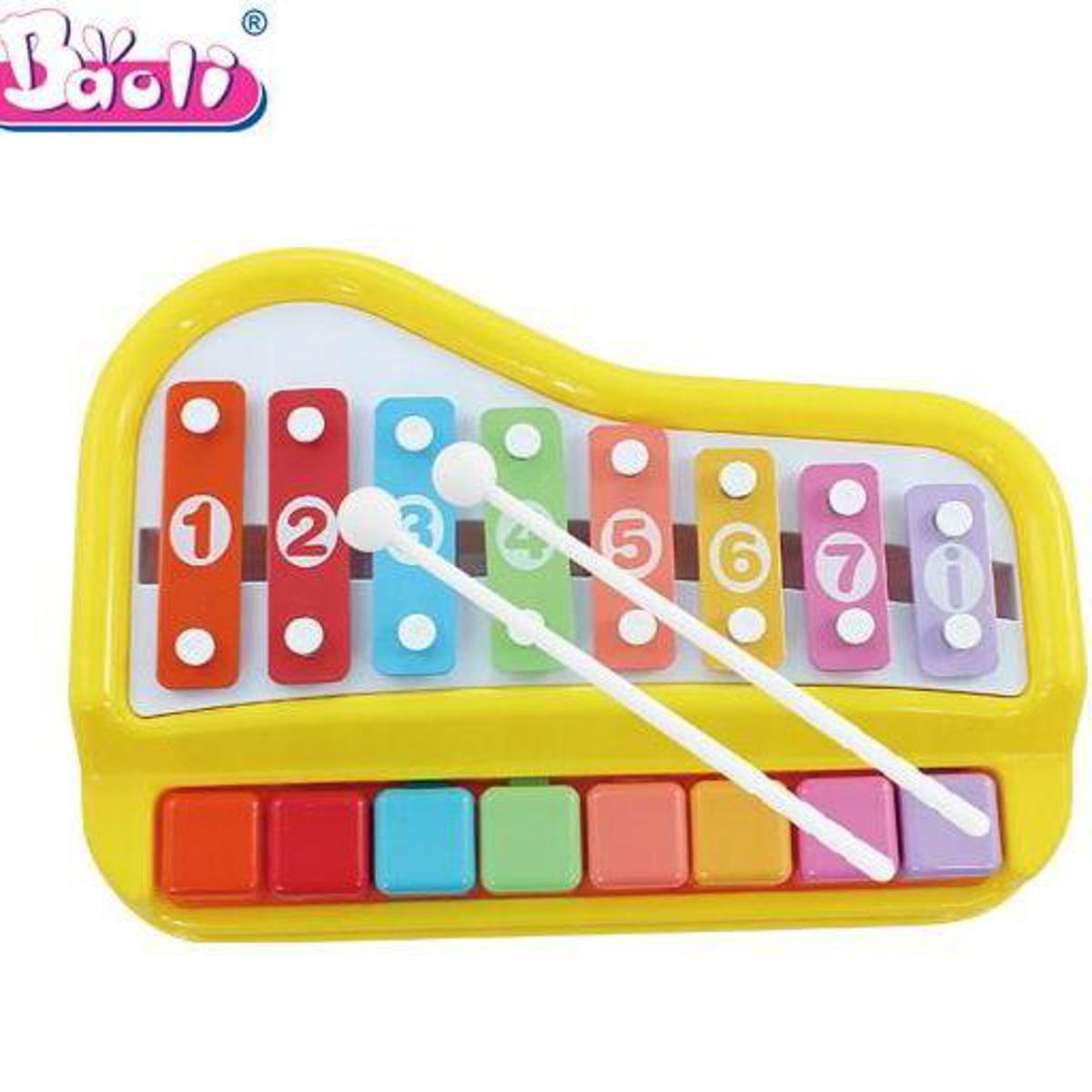 Picture of Baoli 8 Keys Children Toy Happy Xylophone Organ With 6 Pieces Of Scores