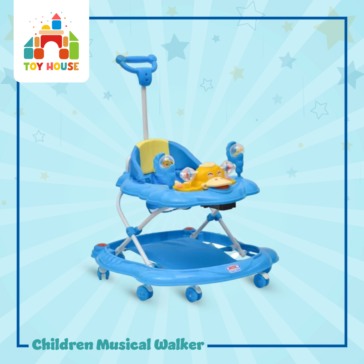 Picture of Duck Baby Walker With Light & Music- Blue