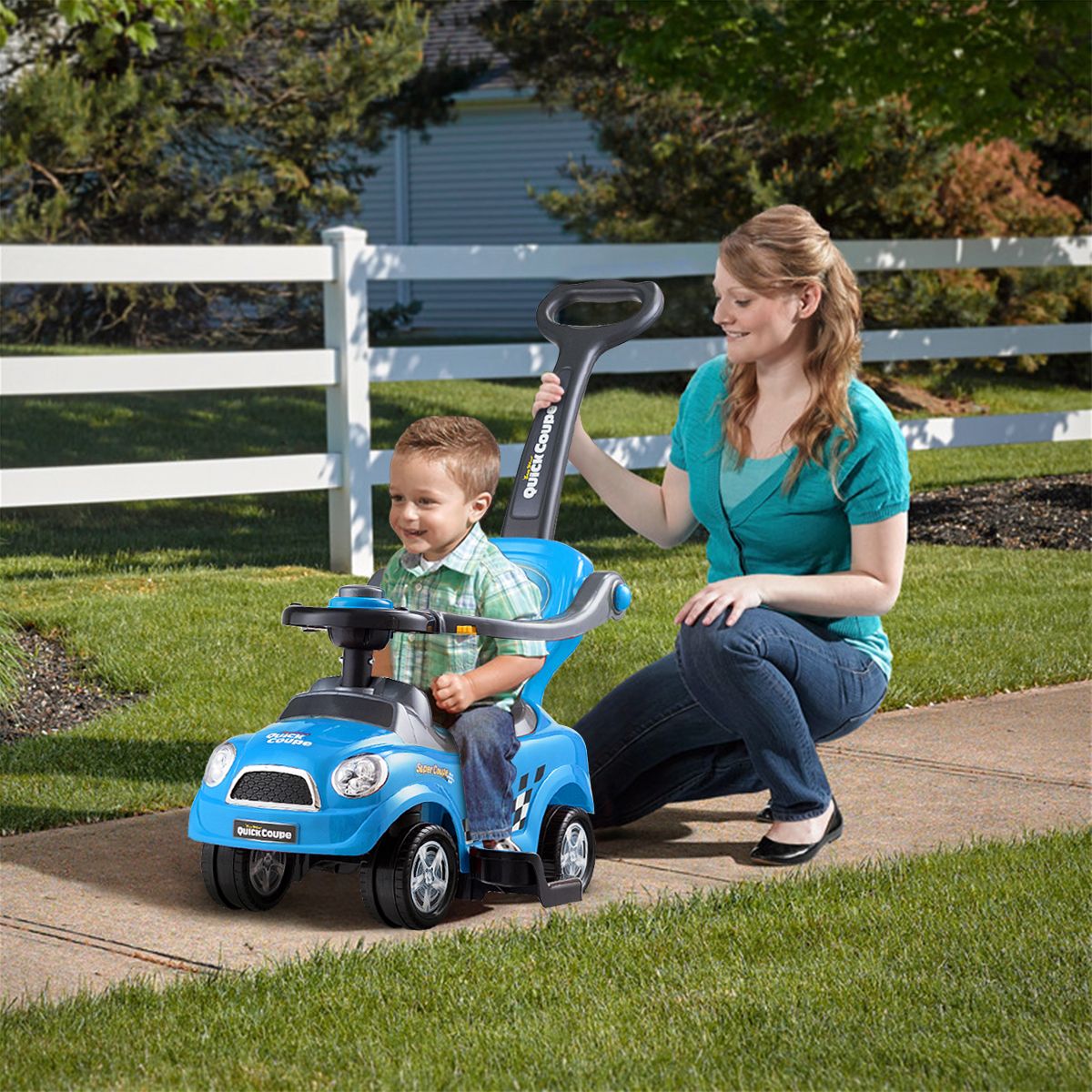 Picture of Baby Push And Pull Ride On Car For Kids- Red