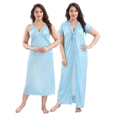 Picture of Exclusive, Fashionable, Stylish and Comfortable Night Dress (2 Part) Long For Woman
