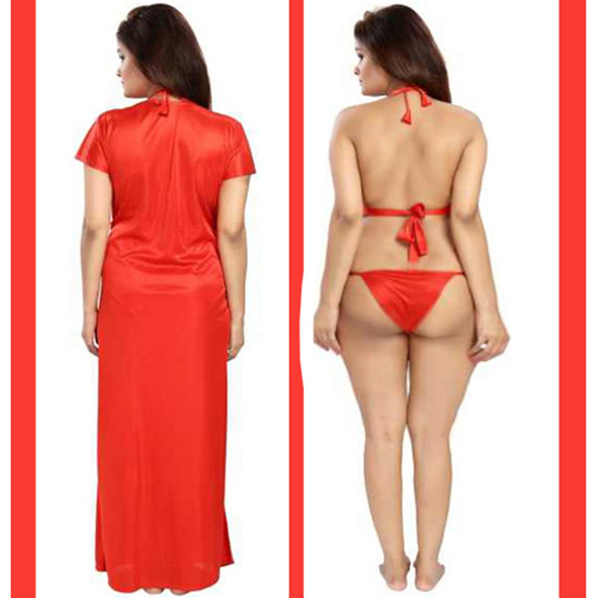 Picture of Night Dress (Nightly) 3 Part Long Indian